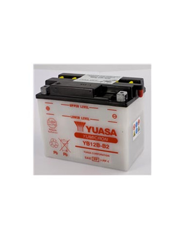 Batterie YUASA YB12B-B2 (12BB2) acide non incluse