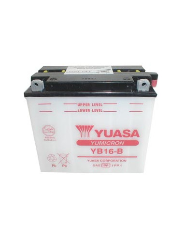 Batterie YUASA YB16-B (16B) acide non incluse