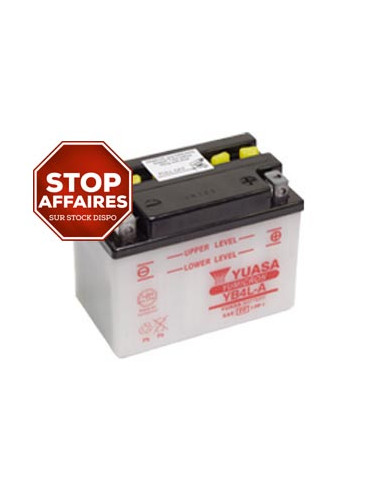 Batterie YUASA YB4L-A (CB4L-A / CB4LA / 4LA) acide non incluse