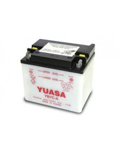 Batterie YUASA YB7C-A (CB7C-A / CB7CA / BB7CA / 7CA) acide non incluse