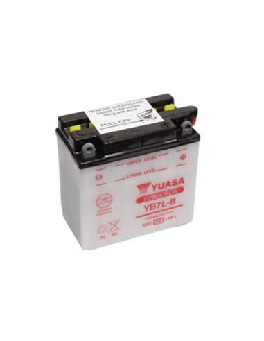 Batterie YUASA YB7L-B  (CB7L-B / CB7LB / 7LB) acide non incluse