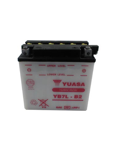 Batterie YUASA YB7L-B2 (CB7L-B2 / CB7LB2 / BB7LB2 / 7LB2)