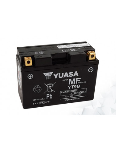Batterie AGM Activated Pré-remplie YUASA YT9B (9B4)