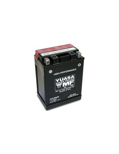Batterie YUASA YTX14AH-BS (CBTX14AH-BS/CBTX14AHBS/BTX14AH/UCX14AH)