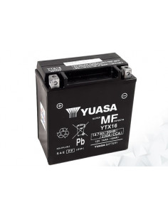 Batterie AGM Activated Pré-remplie YUASA YTX16 (16BS)
