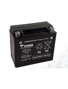 Batterie AGM Activated Pré-remplie YUASA YTX20HL (20HLBS)