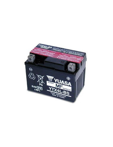 Batterie YUASA YTX4L-BS  (CTX4L-BS / CTX4LBS / BTX4L / FTX4LBS)