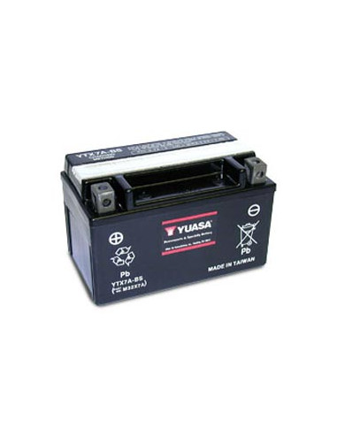 Batterie YUASA YTX7A-BS  (CBTX7A-BS / CBTX7ABS / BTX7A / FBTX7A)