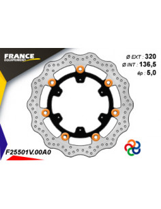 Disque de frein Gamme Essentiel FE.FL25501V / Oeillets Couleurs