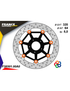 Disque de frein Gamme Essentiel FE.FL38501 / Oeillets Couleurs