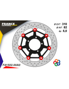 Disque de frein Gamme Essentiel FE.FL41502 / Oeillets Couleurs