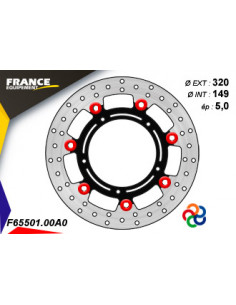 Disque de frein Gamme Essentiel FE.FL65501 / Oeillets Couleurs