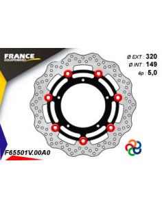 Disque de frein Gamme Essentiel FE.FL65501V / Oeillets Couleurs