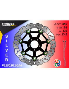 Disque de frein Gamme Silver F92502R.00A0 / Oeillets Couleurs