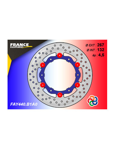 Disque Essentiel FLAY440 / Centre BLEU (B1) / Oeillets Couleurs