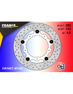 Disque Essentiel FE.FLAY457 / Centre BLANC (W1) / Oeillets Couleurs
