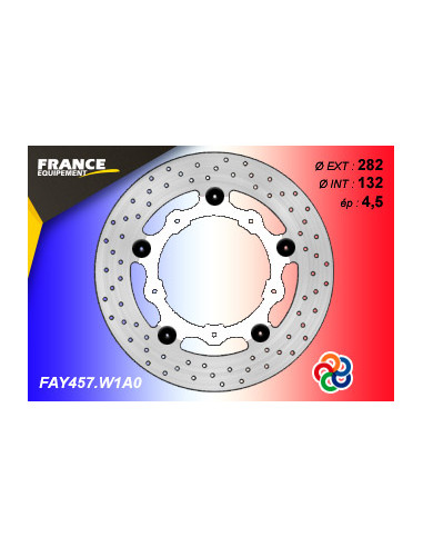 Disque Essentiel FE.FLAY457 / Centre BLANC (W1) / Oeillets Couleurs