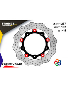 Disque de frein Gamme Essentiel FE.FLAY899V / Oeillets Couleurs