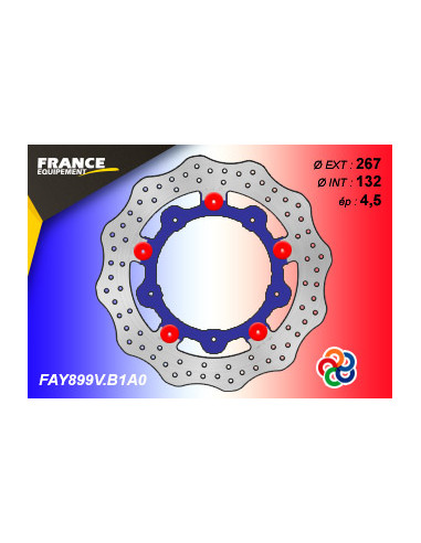 Disque Essentiel FLAY899V / Centre BLEU (B1) / Oeillets Couleurs