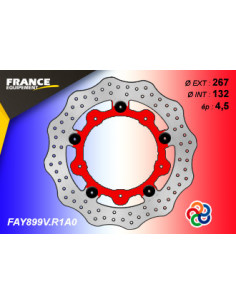 Disque Essentiel FLAY899V / Centre ROUGE (R1) / Oeillets Couleurs