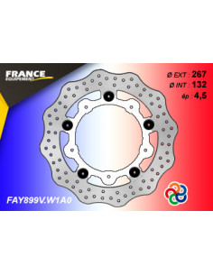 Disque Essentiel FLAY899V / Centre BLANC (W1) / Oeillets Couleurs