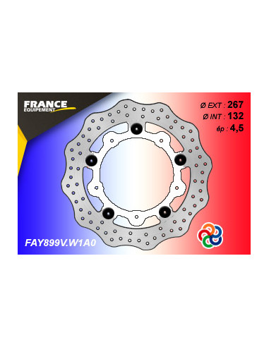 Disque Essentiel FLAY899V / Centre BLANC (W1) / Oeillets Couleurs