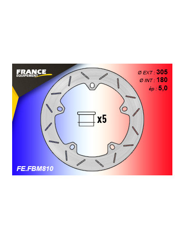 Disque de frein Gamme Essentiel FE.BM810 (inclus 5 plots)