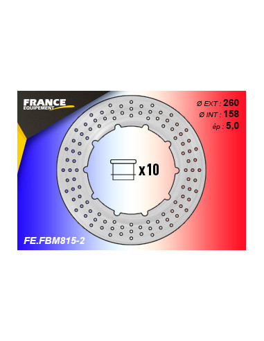 Disque de frein Gamme Essentiel FE.BM815-2 (inclus 10 plots) Disque de frein Gamme Essentiel FE.BM815-2 (inclus 10 plots)