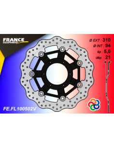 Disque de frein Gamme Essentiel FE.FL100502V