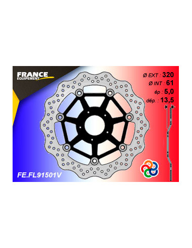 Disque de frein Gamme Essentiel FE.FL91501V