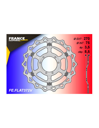 *Disque de frein Gamme Essentiel FE.FLAT372V