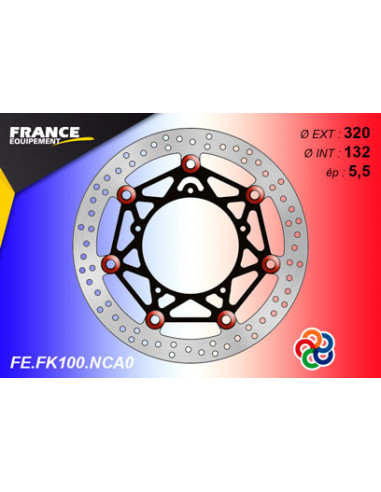 Disque de frein Racing RS FE.FK100 / Oeillets Couleurs