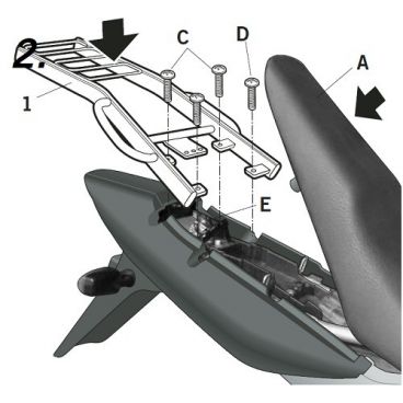 Porte paquet Shad Top Master H0CB24ST