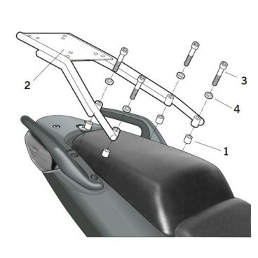 Porte paquet Shad Top Master HONDA CB600 04 Porte paquet Shad Top Master HONDA CB600 04