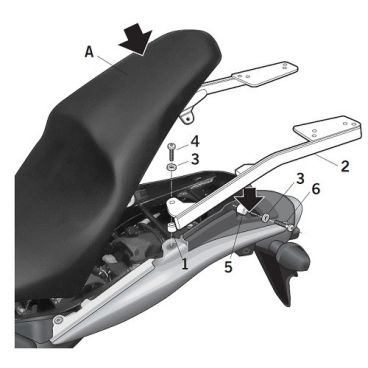 Porte paquet Shad Top Master Honda CB600 F 07 / 10