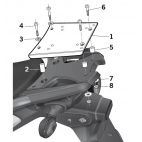 Porte paquet Shad Top Master Suzuki V-Strom 650