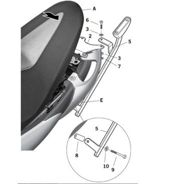 Porte paquet Shad Top Master S0GL69ST