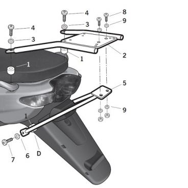 Porte paquet Shad Top Master Y0NS58ST