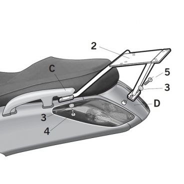 Porte paquet Shad Top Master Y0XM25ST