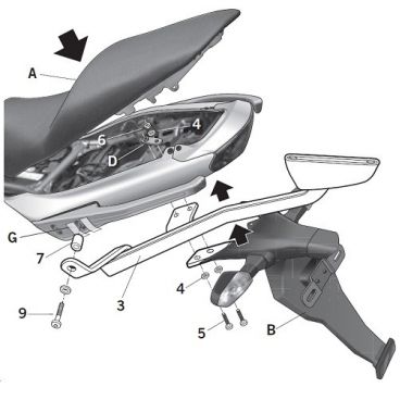 Porte paquet Shad Top Master K0ER69ST