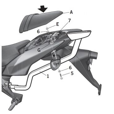 Porte paquet Shad Top Master K0Z778ST