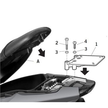 Porte paquet Shad Top Master V0NR55ST