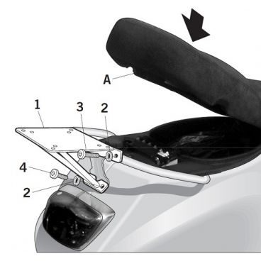 Porte paquet Shad Top Master V0LX55ST