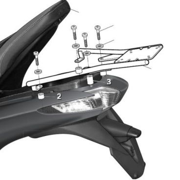 Porte paquet Shad Top Master PIAGGIO MP 300 HPE Sport 2019