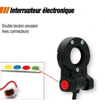 Interrupteur Electronique Double Bouton-Poussoir