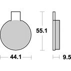 Plaquettes de frein moto SBS Ceramic 505 HF