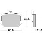 Plaquettes de frein moto SBS Ceramic 507 HF