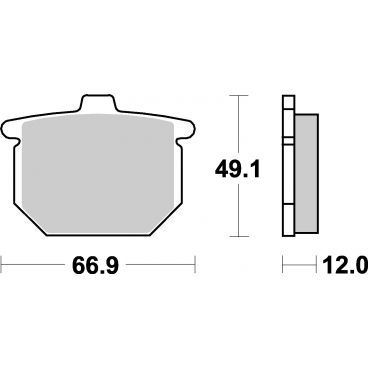 Plaquettes de frein moto SBS Ceramic 508 HF