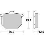 Plaquettes de frein moto SBS Ceramic 508 HF