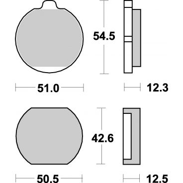 Plaquettes de frein moto SBS Ceramic 510 HF